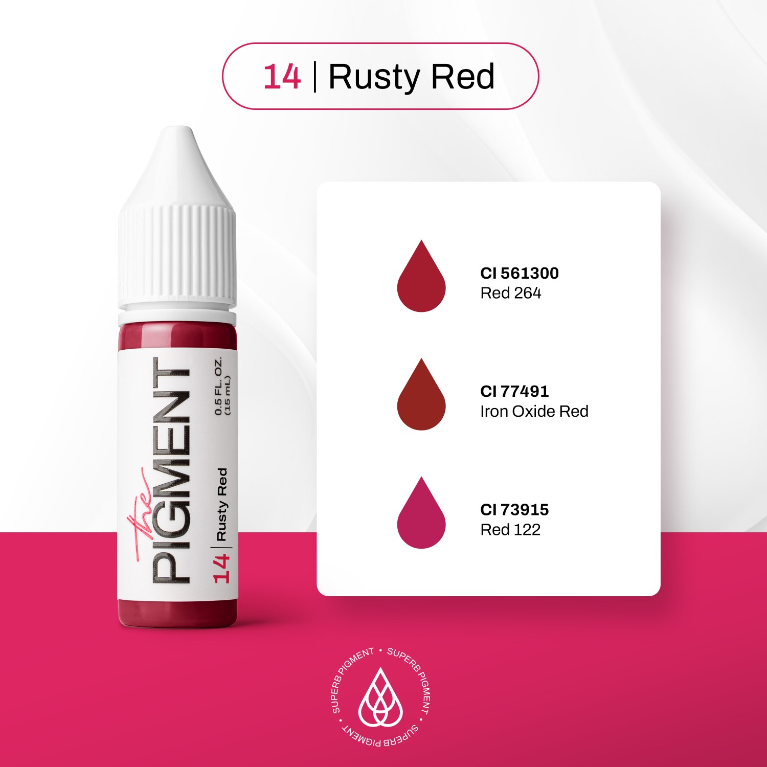 THE PIGMENT ტუჩის პიგმენტი Rusty Red 15მლ.